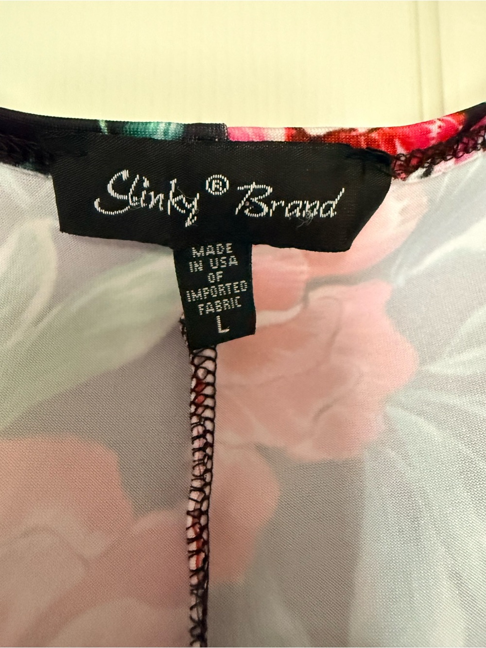 Slinky Brand Pink Floral Maxi Dress on Black - Picture 3 of 6